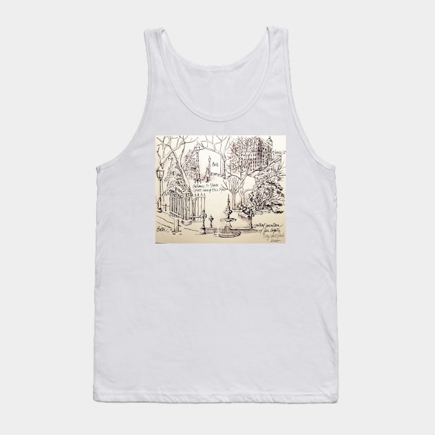 City Hall New York in Spring Snow Tank Top by astrongwater